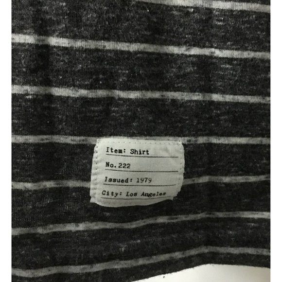 Adam Levine Womens Tee Short Sleeve Size XL Stripes Front issue tag 222 T-shirt - Picture 5 of 9